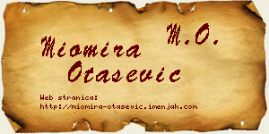 Miomira Otašević vizit kartica